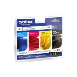 image produit Brother  Pack de 4 cartouches LC1100 BK/C/M/Y Cybertek