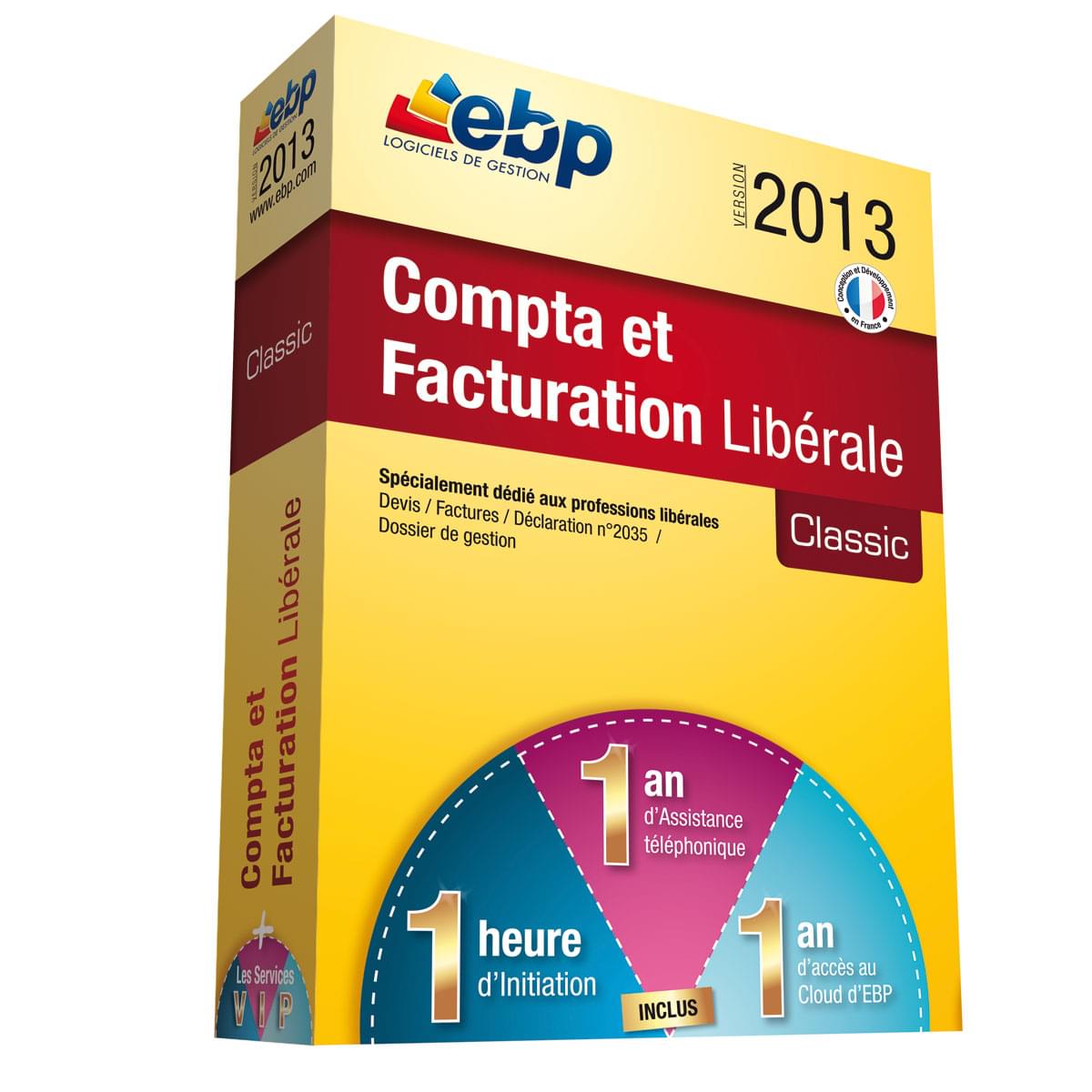 EBP Compta et Facturation Libérale 2013 + Services VIP - Logiciel application - 0