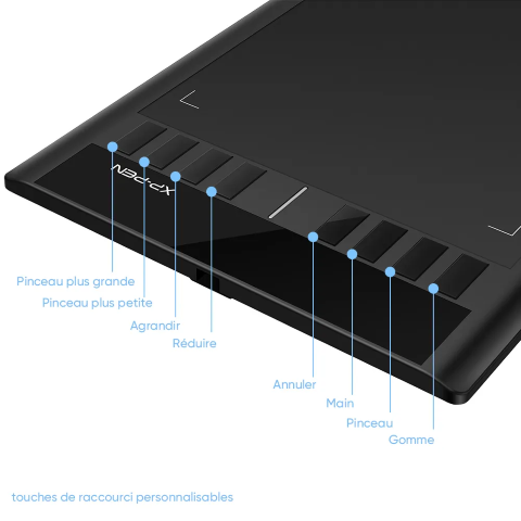 XPPEN Star03V2 STR03B 5080LPI/10"/Noir# - Tablette graphique - 2