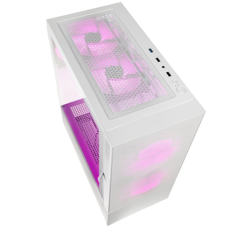 Kolink Observatory MX Mesh ARGB Blanc Blanc - Boîtier PC Kolink - 1