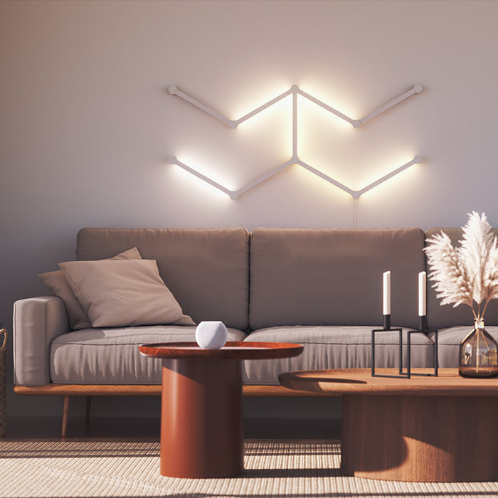 Nanoleaf Lines Starter Kit - 9 pièces (NL59-K-0002LW-9PK-EU) - Achat / Vente Objet connecté / Domotique sur Cybertek.fr - 6