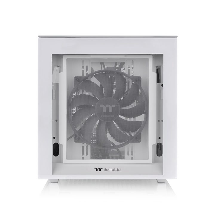 Boîtier PC Thermaltake Divider 200 TG Snow White - mT/Sans Alim/mATX