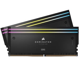 Corsair Dominator Titanium RGB 64Go (2x32Go) DDR5 6400MHz - Mémoire PC Corsair sur Cybertek.fr - 2