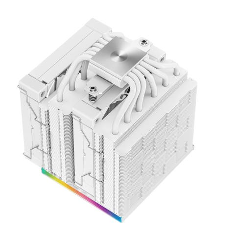 Deepcool CH160 Blanc-mT/SsAlim/Mini-ITX+AK620 DIGITAL Blanc Blanc - Boîtier PC - 15