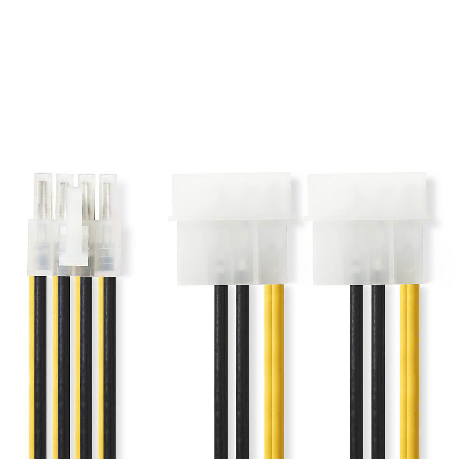 2x Molex vers Auxiliaire CM 8Pin  - Connectique PC - Cybertek.fr - 0