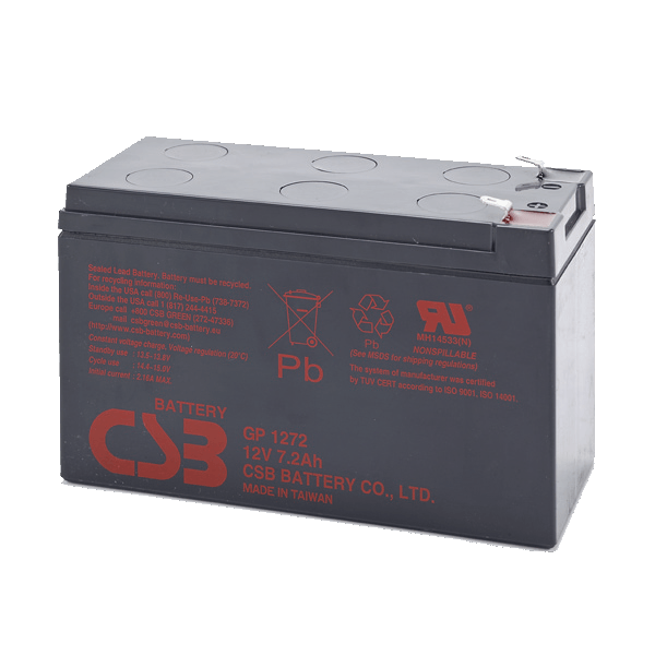 Batterie de Remplacement 12v 7,2Ah - 61902 - Onduleur Infosec - 0