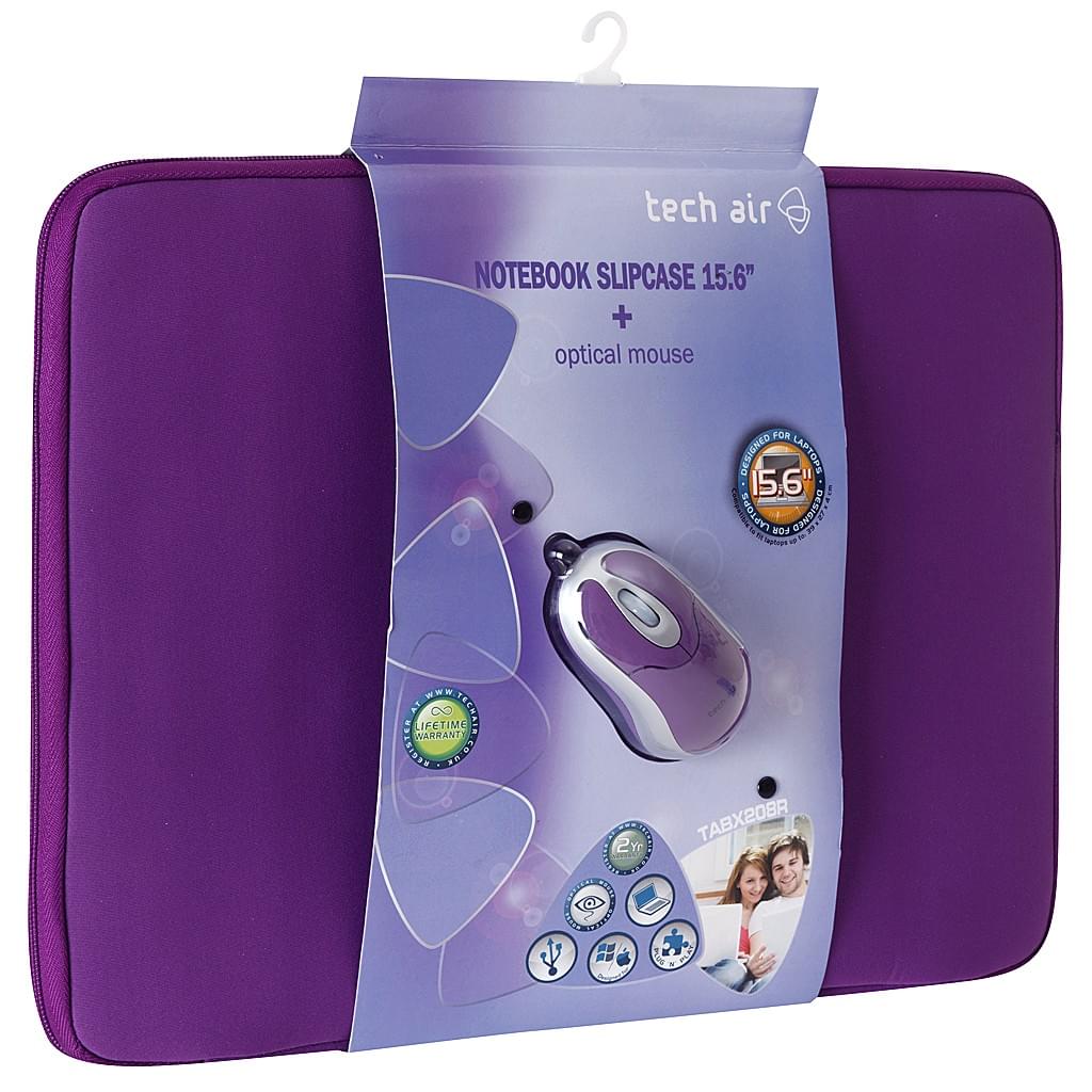 TABX207R - Housse Prune 11.6" + Souris Tech Air - Sac et sacoche - 0