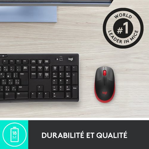 Logitech M190 Noir/Rouge - Souris PC Logitech - Cybertek.fr - 6