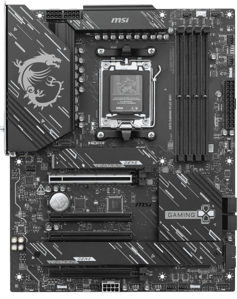 MSI X870 GAMING PLUS WIFI ATX  - Carte mère MSI - Cybertek.fr - 2