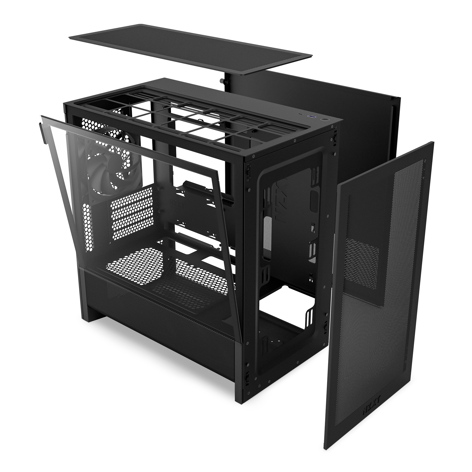 NZXT H3 Flow Noir Noir - Boîtier PC NZXT - Cybertek.fr - 1