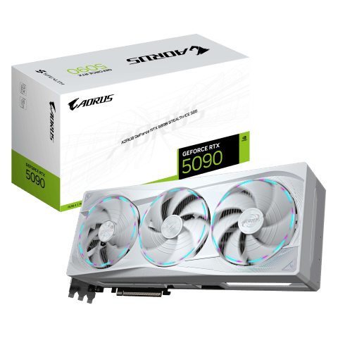 Gigabyte AORUS GeForce RTX 5090 STEALTH ICE 32G - Carte graphique - 0
