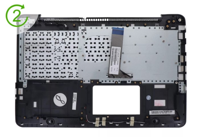 Asus Clavier argenté Asus - 90NB0647-R32FR0 (CLAVX555LNSILVER) - Achat / Vente Pièce détachée ordinateur portable sur Cybertek.fr - 1