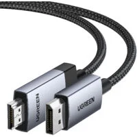 Câble Displayport vers Displayport/Tressé/1m/Gris - 1