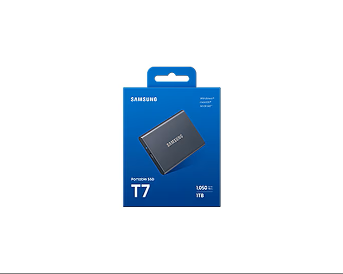 Samsung T7 USB 3.2 1 To Gris (MU-PC1T0T/WW) - Achat / Vente Disque SSD externe sur Cybertek.fr - 1