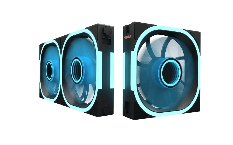 M.RED SparkX (3xFans + 1 Contrôleur) - Ventilateur boîtier M.RED - 5