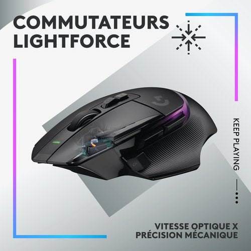 Logitech G502 X PLUS BLACK - Souris PC Logitech - Cybertek.fr - 9