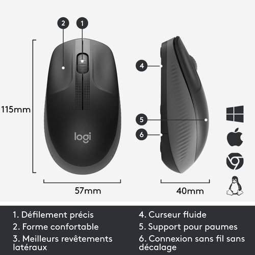 Logitech M190 - Souris PC Logitech - Cybertek.fr - 7