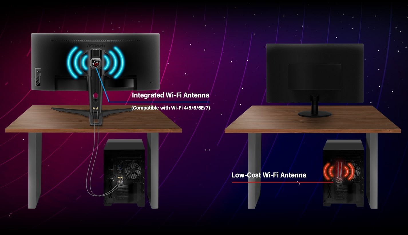 ASRock 34 pouces  PG34QRT2B - Ecran PC ASRock - Cybertek.fr - 4