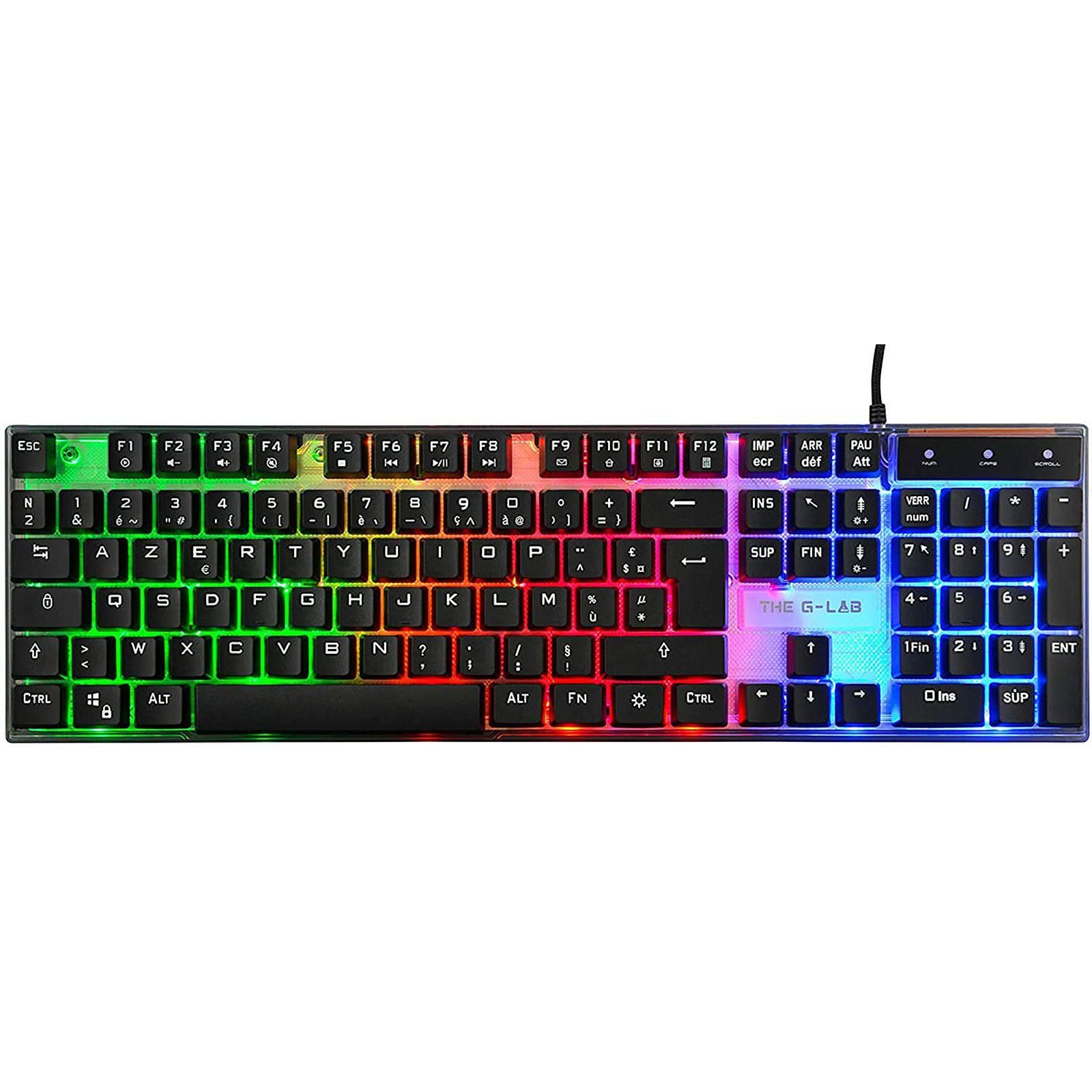 Ensemble clavier et souris The G-lab Pack gaming 4 en 1 Combo