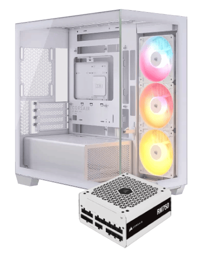 Corsair 2800X RS-R ARGB Blanc + RM750e Blanc Blanc - Boîtier PC - 0
