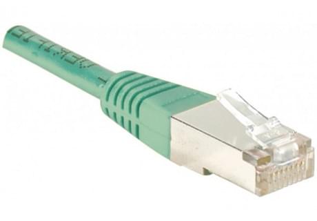 Connectique réseau Cordon Cat 6, 5.00 m FTP Vert