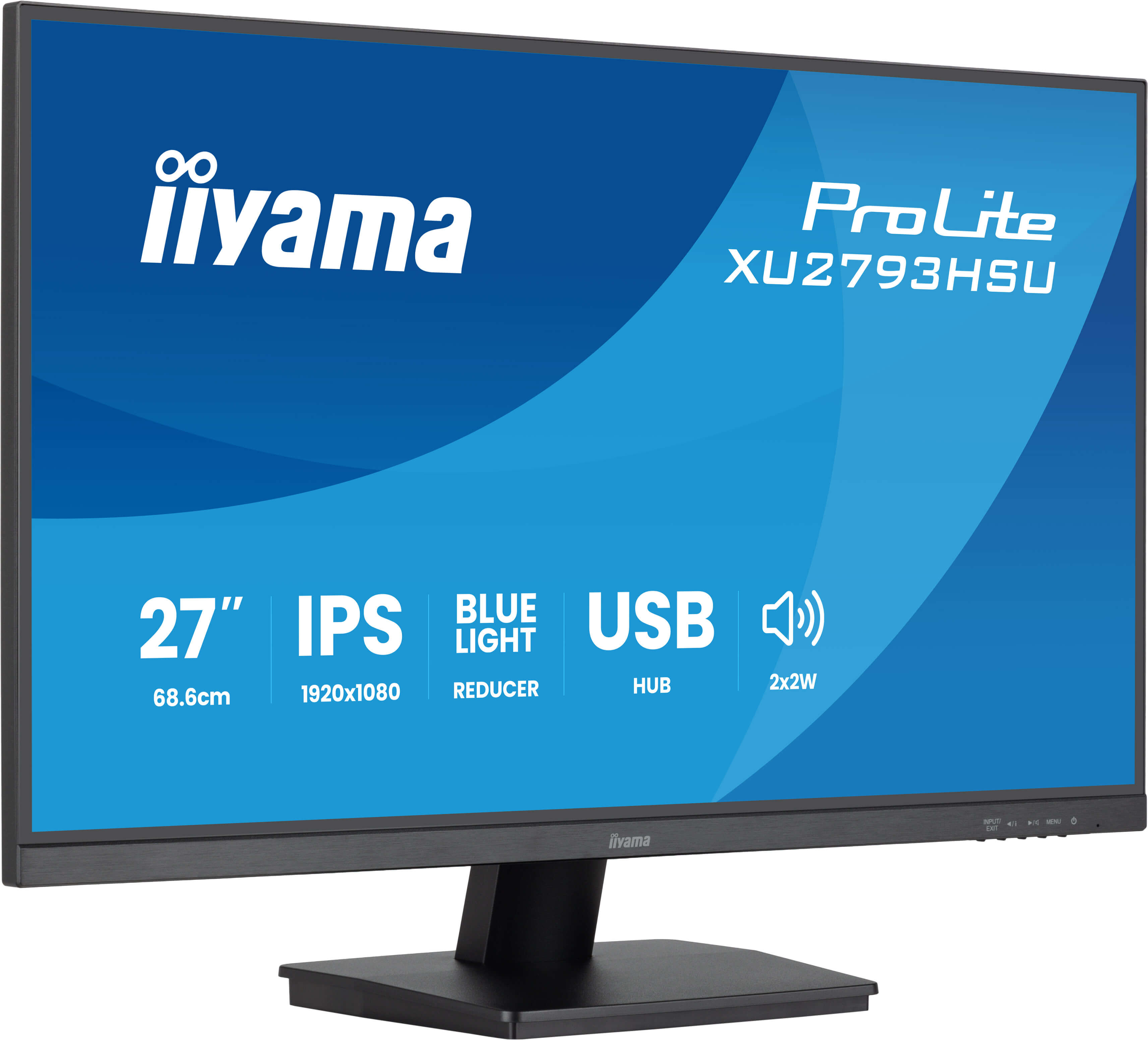 Iiyama 27 pouces  XU2793HSU-B7 - Ecran PC Iiyama - Cybertek.fr - 1