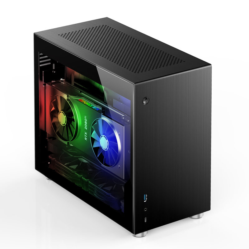 Jonsbo V10 TG Black Noir - Boîtier PC Jonsbo - Cybertek.fr - 0