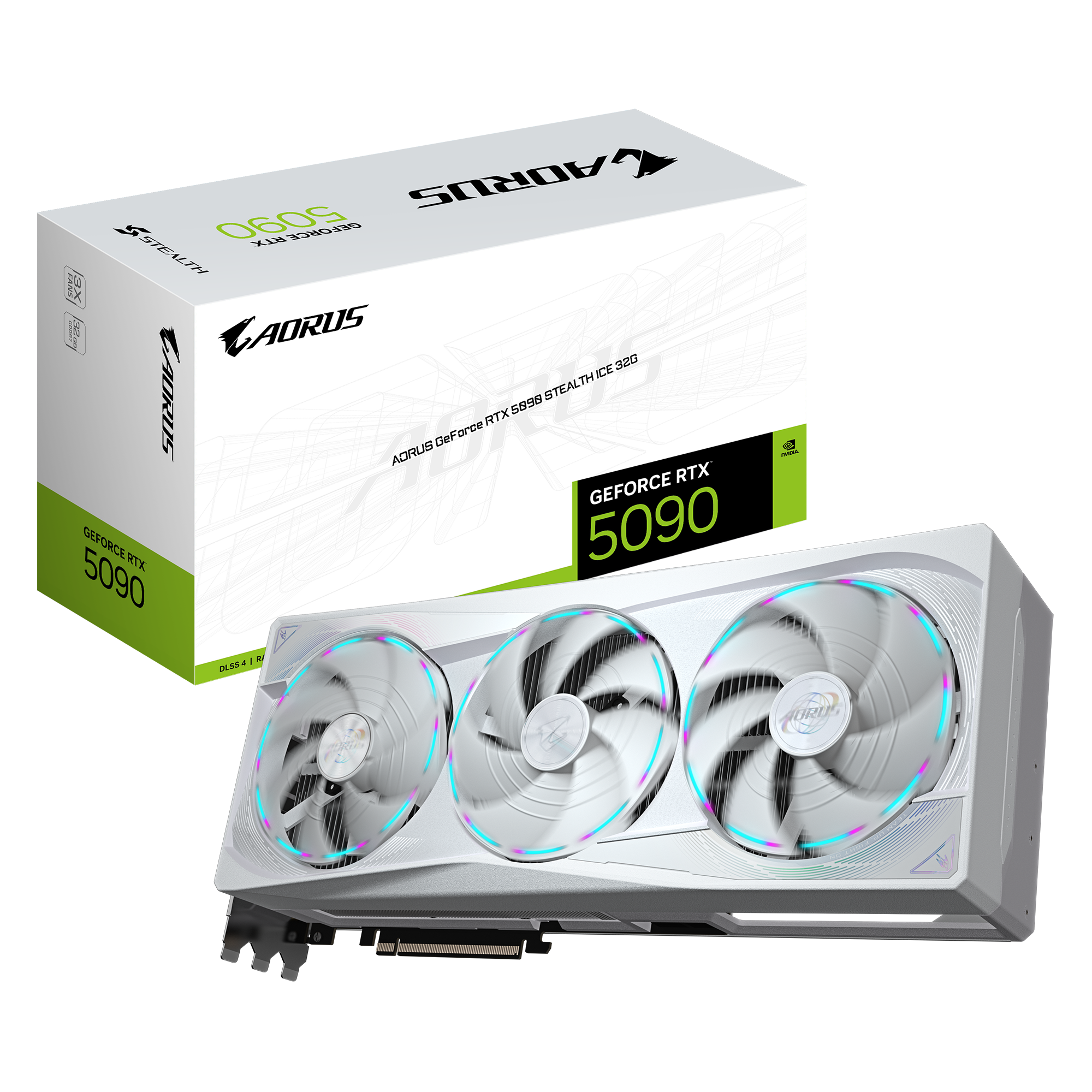 Gigabyte AORUS GeForce RTX 5090 STEALTH ICE 32G - Carte graphique - 0