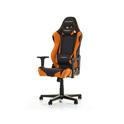 DXRacer Racing R0-NO - Noir/Orange/Simili Cuir/3D