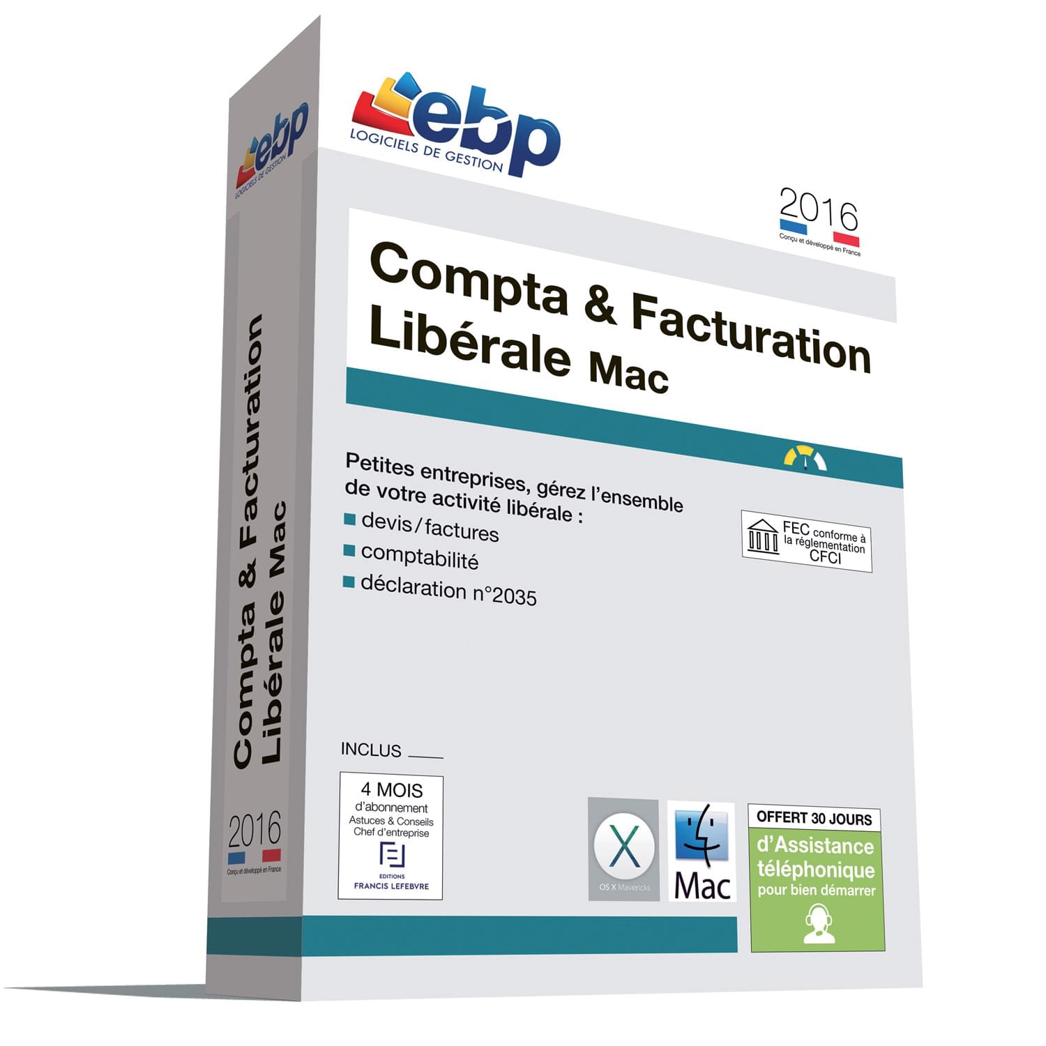 EBP Compta & Facturation Libérale MAC 2016 - Logiciel application - 0
