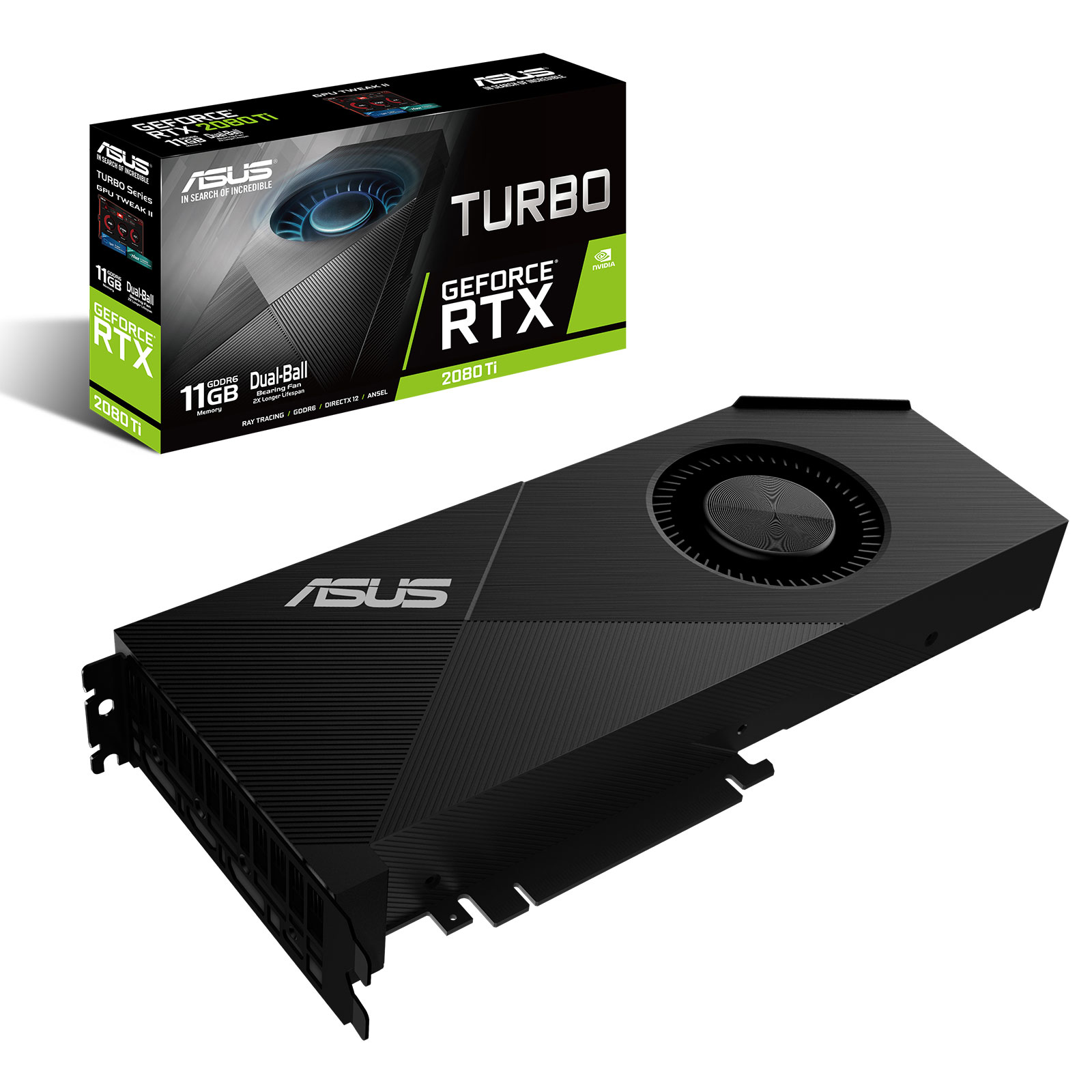 Asus TURBO-RTX2080TI-11G  - Carte graphique Asus - Cybertek.fr - 0