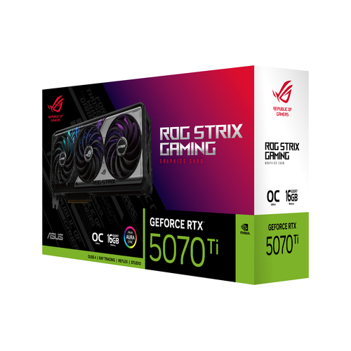 Asus ROG Strix GeForce RTX 5070Ti 16GB GDDR7 OC Edition - Carte graphique - 10
