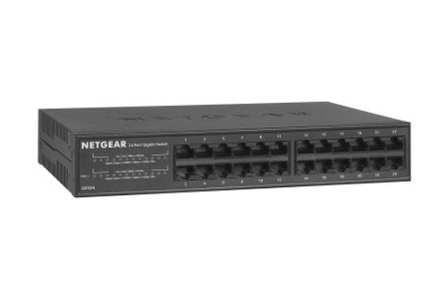 Switch Netgear GS324 - 24 (ports)/10/100/1000/Sans POE/Non manageable - 2