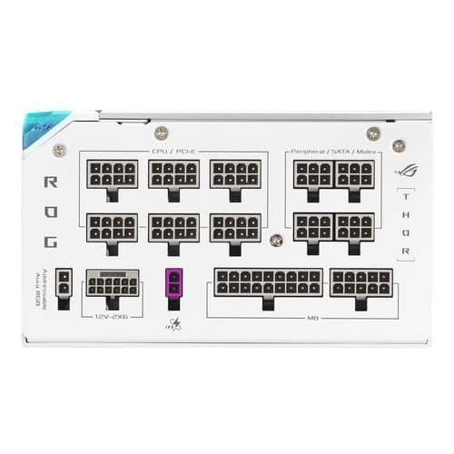 Asus ATX 1200W - 80+ Platinum - ROG Thor 1200W Platinum III White Edition (90YE00V5-B0NA00) - Achat / Vente Alimentation sur Cybertek.fr - 4