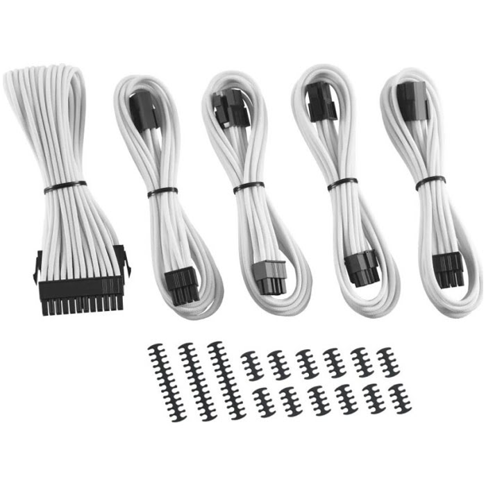 CableMod Kit câbles tressés (White) CM-CAB-CKIT-N88KW-R (CM-CAB-CKIT-N88KW-R) - Achat / Vente Accessoire alimentation sur Cybertek.fr - 0