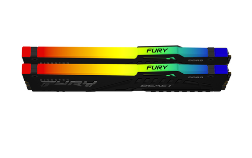 Kingston Fury Beast 32Go RGB (2x16Go) DDR5 6800MHz - Mémoire PC Kingston sur Cybertek.fr - 1