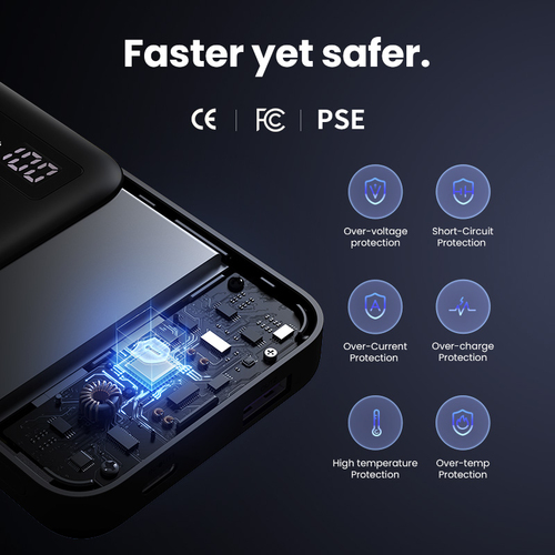 Batterie externe USB-C+USB-A/10000mAh/20W/Noir - 8