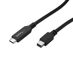 image produit StarTech Câble adaptateur USB-C vers Mini DisplayPort 4K 60 Hz de 1,8 m  noir Cybertek