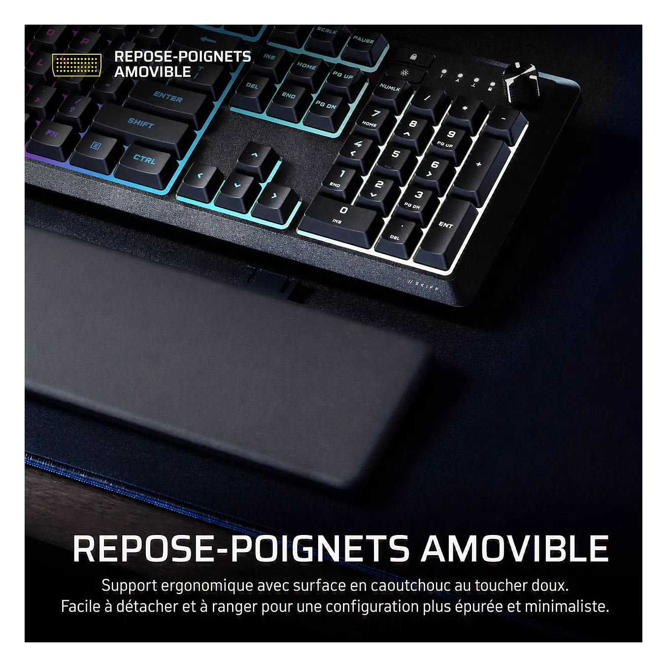 Corsair Skiff 100 Plus - Clavier PC Corsair - Cybertek.fr - 4