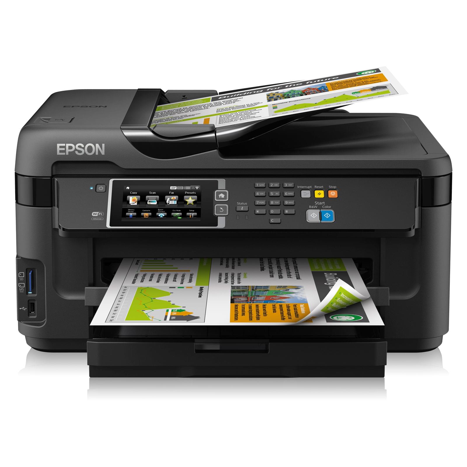 Imprimante multifonction Epson WorkForce WF-7610DWF - A3 - 0