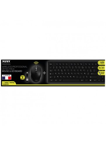 Port PROFESSIONNEL SANS FIL SOURIS & CLAVIER - Pack Clavier/Souris - 1