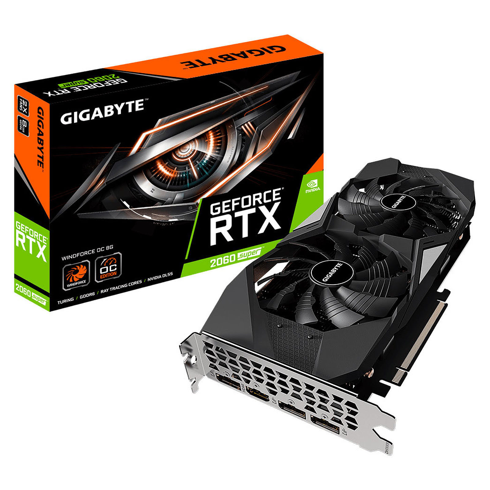 Gigabyte RTX 2060 SUPER WindForce OC 8G 2.0 - Carte graphique - 0