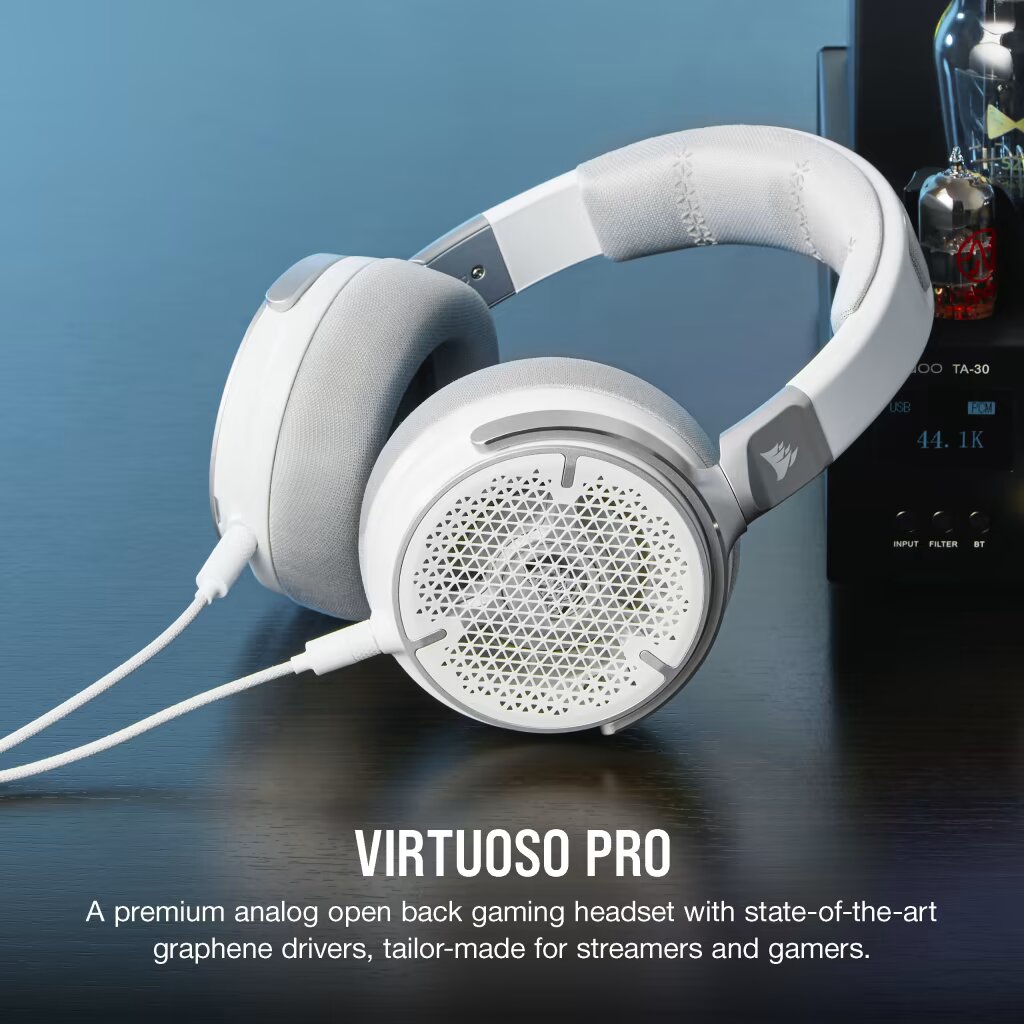 Corsair Virtuoso PRO Blanc  Blanc - Micro-casque - Cybertek.fr - 3