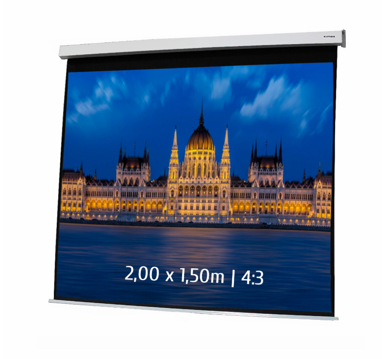 Kimex International Ecran de projection motorisé 2.0x1.5m 4:3 (042-3403) - Achat / Vente Accessoires vidéoprojecteur sur Cybertek.fr - 0