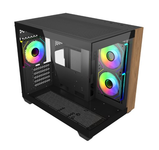Cooler Master Elite 481 Wood Noir Noir - Boîtier PC Cooler Master - 2