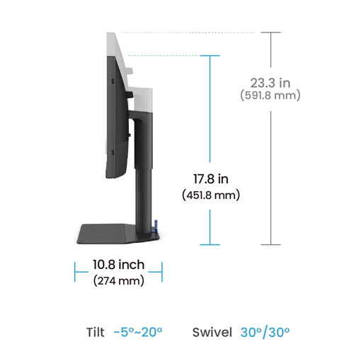 BenQ 24 pouces  9H.LLVLA.TBE - Ecran PC BenQ - Cybertek.fr - 4