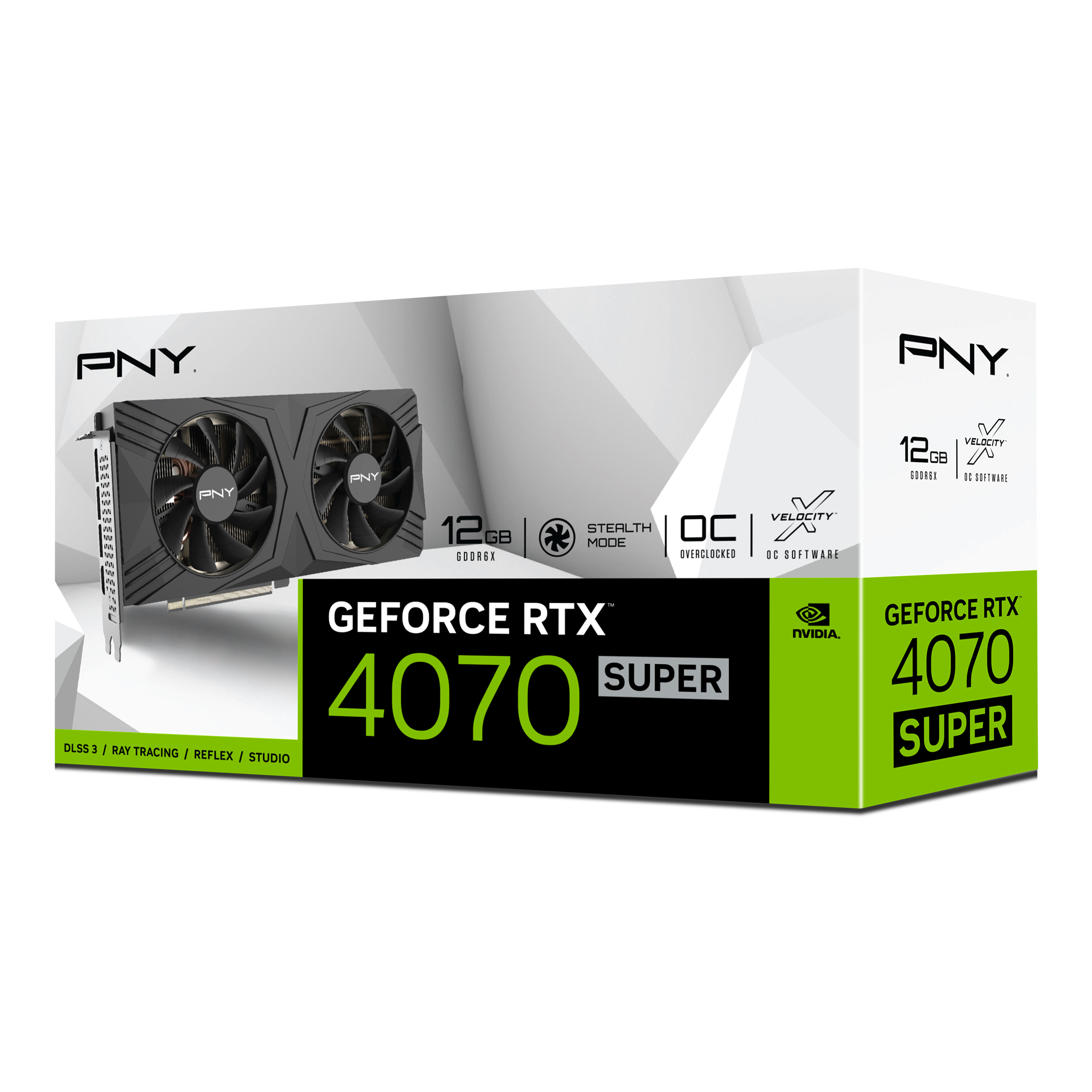 PNY RTX 4070 SUPER 12G VERTO OC  - Carte graphique PNY - 3