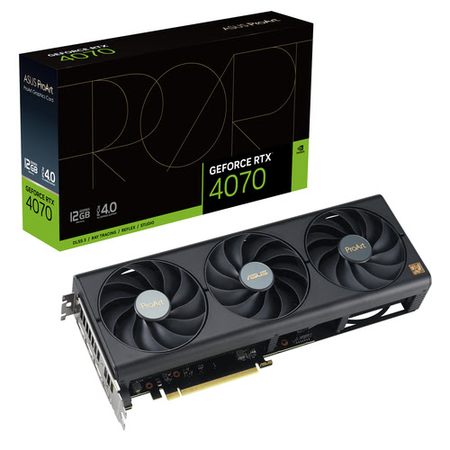 image produit Asus ProArt GeForce RTX 4070 OC Edition 12GB Cybertek