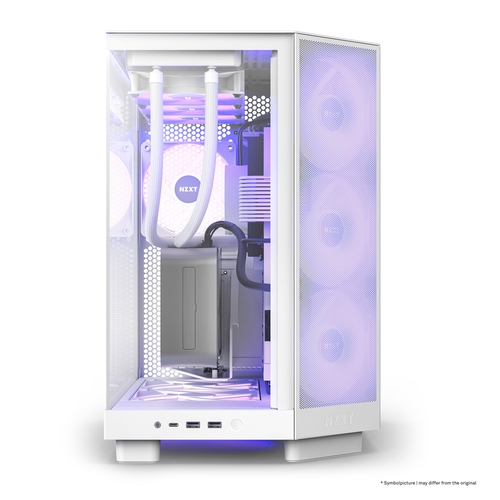 NZXT H6 Flow RGB Blanc Blanc - Boîtier PC NZXT - Cybertek.fr - 2