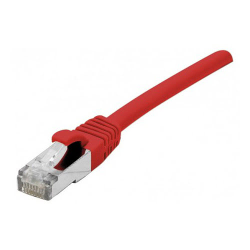 Cable Cat.6A S/FTP LS0H Rouge Snagless - 0.5m  - 0